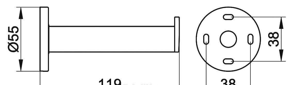 Keuco Plan, Держатель туалетной бумаги и запасного рулона, 14963 370000 / 14963370000