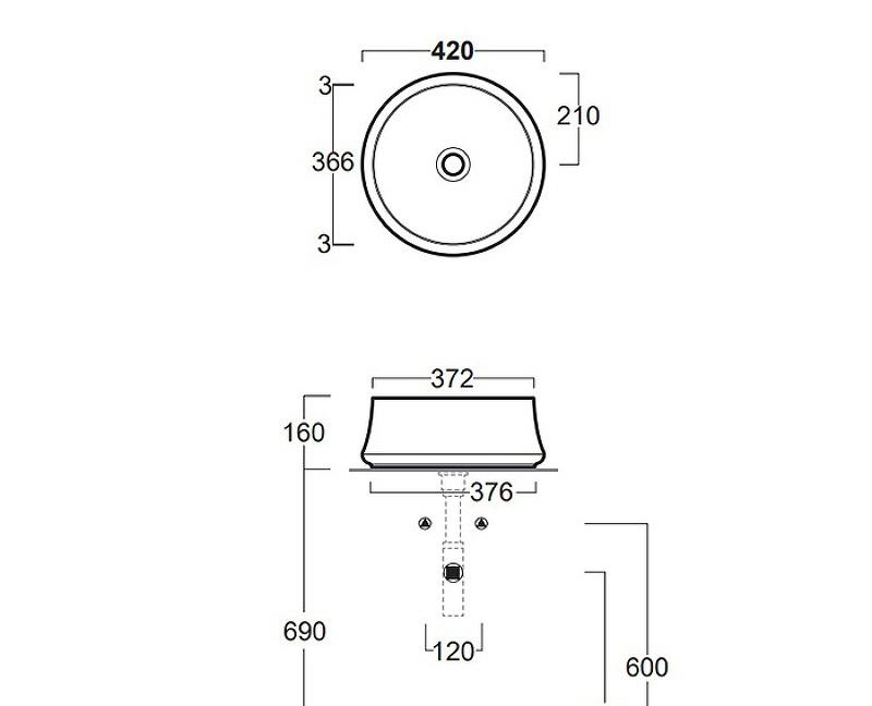Simas Sharp, Раковина, SH02bi*0