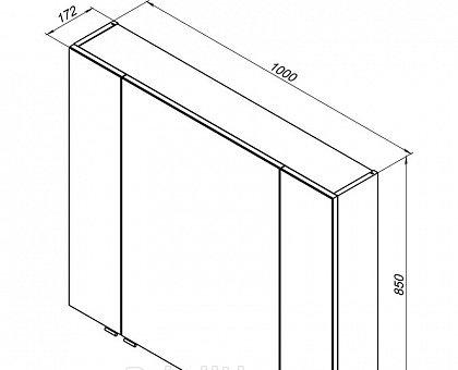 Aquanet Алвита, Шкаф-зеркало, 00235344