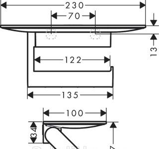 Hansgrohe WallStoris, Держатель туалетной бумаги, 27928700
