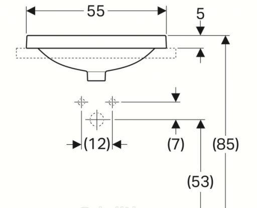 Geberit Variform, Накладная (чаша), 500.736.01.2
