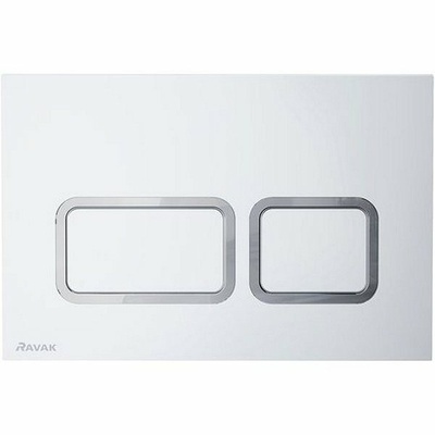 Кнопка смыва - Ravak, Twin Flat, 1.4x24.7x16.5 см, X01739