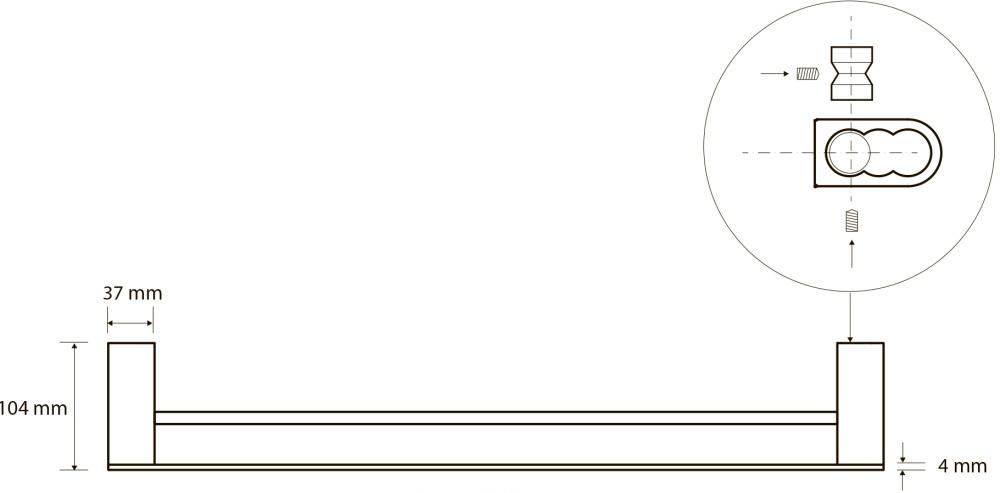 Bemeta Galla, Полотенцедержатель, 108104050