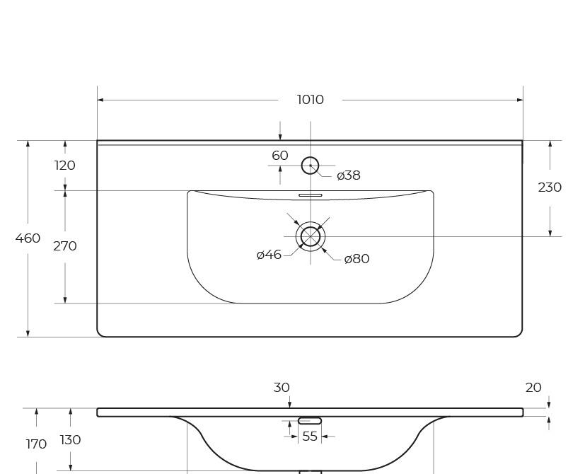 Cezares Molveno, Раковина, CZR-8099-100