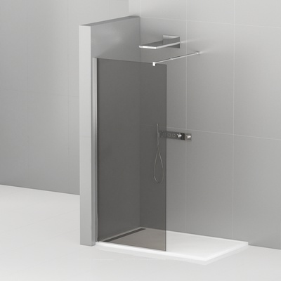 Душевая перегородка - Cezares, Liberta, 100x195 см, LIBERTA-L-1-100-GR-Cr