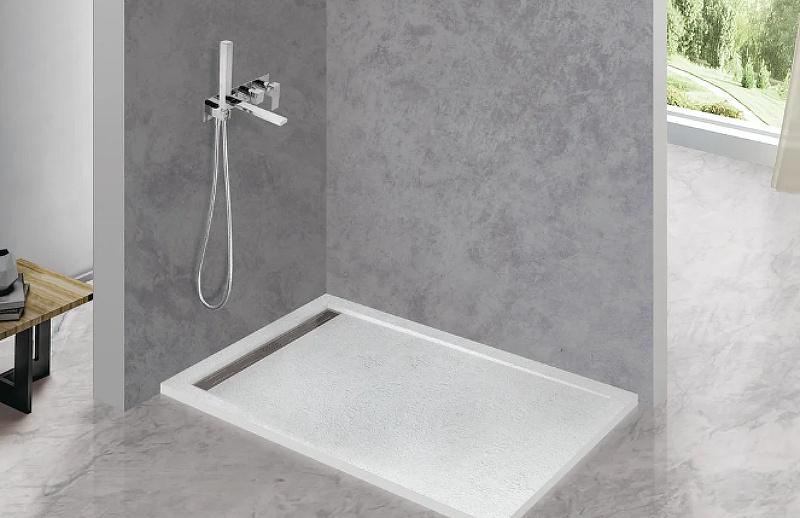 Душевой поддон - Cezares, без коллекции, 80x100x3 см, TRAY-AS-AH-100/80-30-W