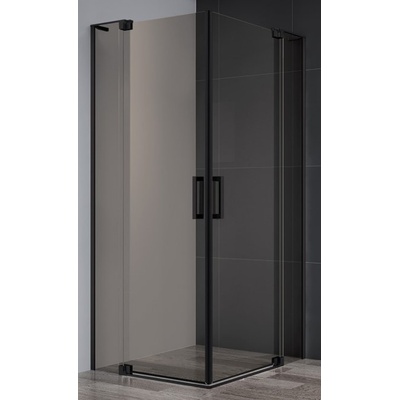 Душевой уголок - Cezares, Slider, 110x110x195 см, SLIDER-A-2-100/110-BR-NERO