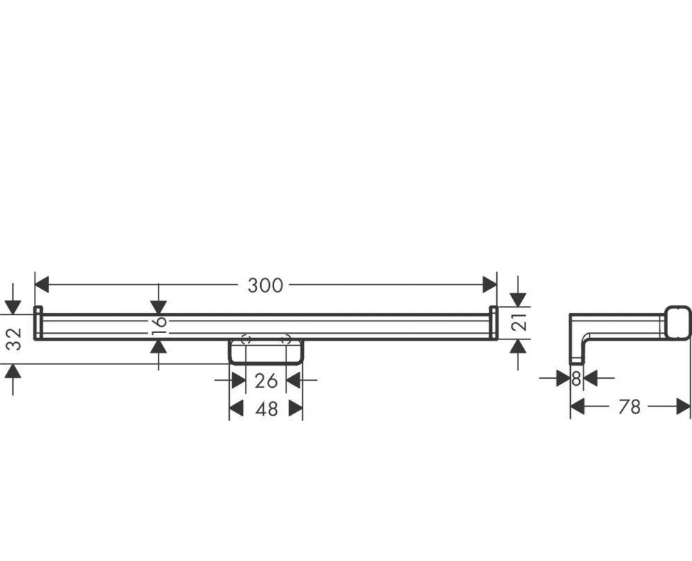 Hansgrohe AddStoris, Держатель для запасных рулонов, 41748340