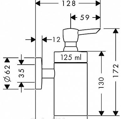 Hansgrohe Logis, Дозатор для жидкого мыла, 40514000