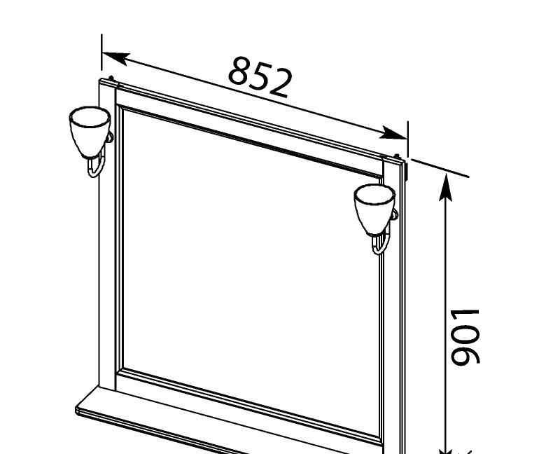 Aquanet Тесса, Зеркало, 00185820