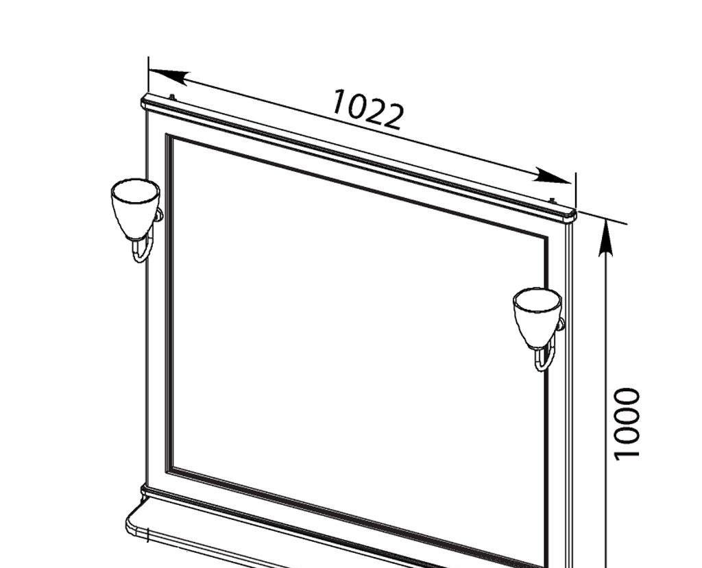 Aquanet Валенса, Зеркало, СС-00000671