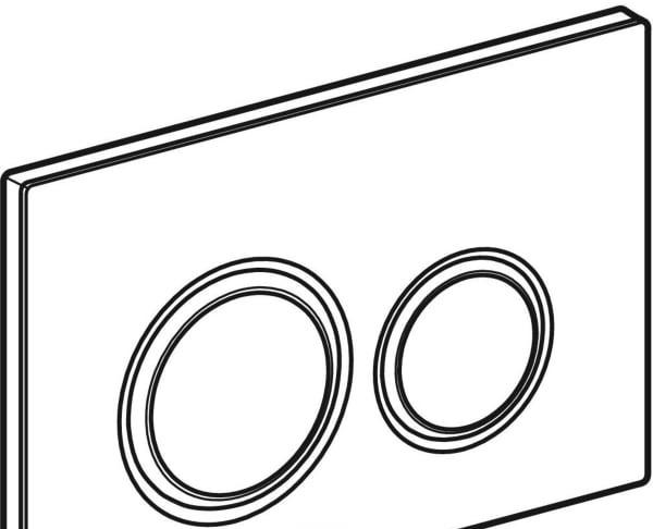 Кнопка смыва - Geberit, Sigma 21, 1.4x24.6x16.4 см, 115.651.SJ.1