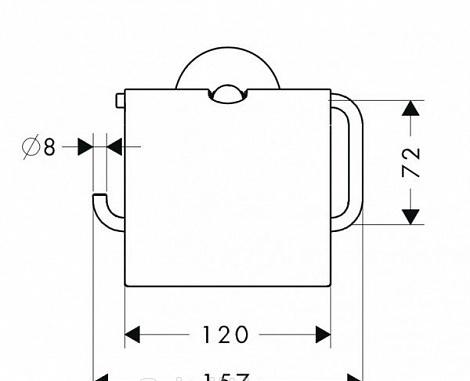 Hansgrohe Logis, Держатель туалетной бумаги, 40523000