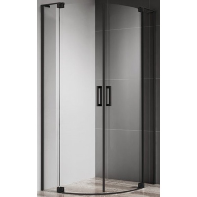 Душевой уголок - Cezares, Slider R2, 80x80x195 см, SLIDER-R-2-80/90-C-NERO