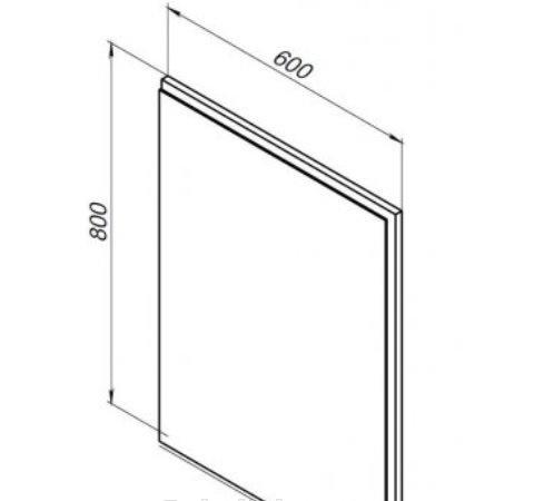Aquanet Nova Lite, Зеркало, 00242620