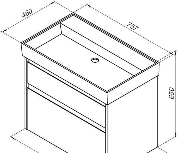 Aquanet Nova Lite, Тумба для раковины, 00242272