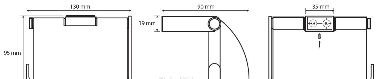 Bemeta Via, Держатель туалетной бумаги, 135012012