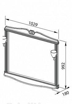 Aquanet Николь, Зеркало, 6962mkz