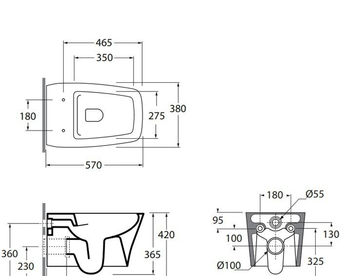 Azzurra Hera, Унитаз подвесной, HEVKSPE00000BI