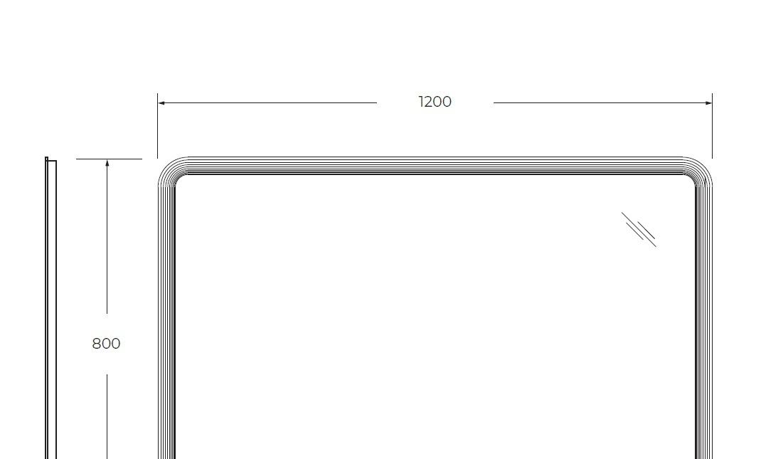 Cezares Duet, Комплект (гарнитур), CZR-SPC-DUET-1200-800-LED-TCH