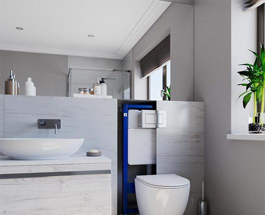 Инсталляция для унитаза - Point, Элемент, 30x52.5x105 см, PN45120