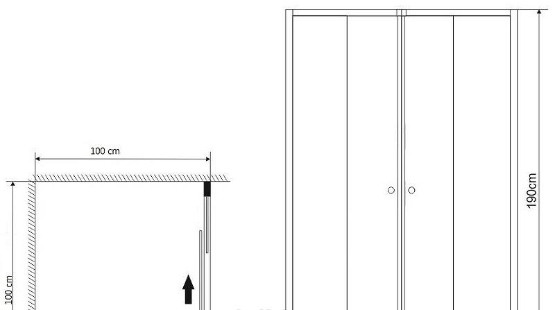 Душевой уголок - Grossman, Solis, 100x100x190 см, GR-1010So