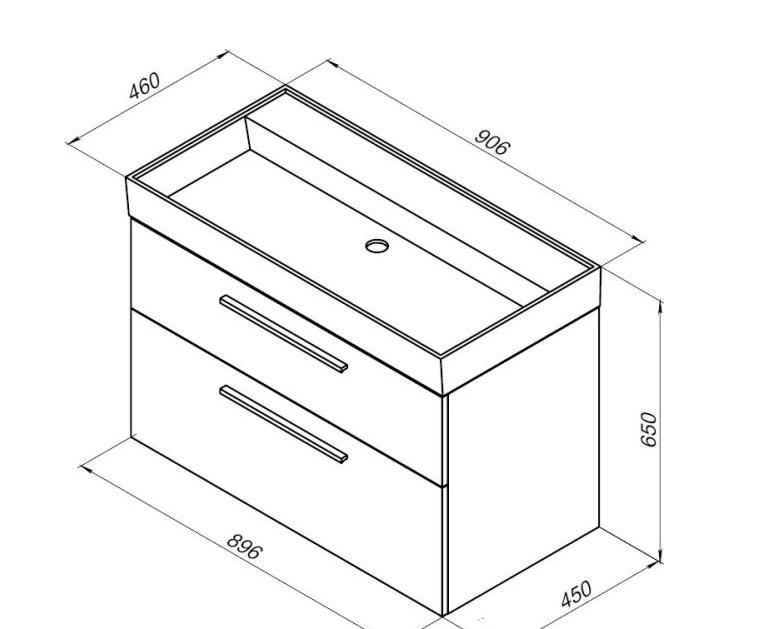Aquanet Nova, Тумба для раковины, 00242277
