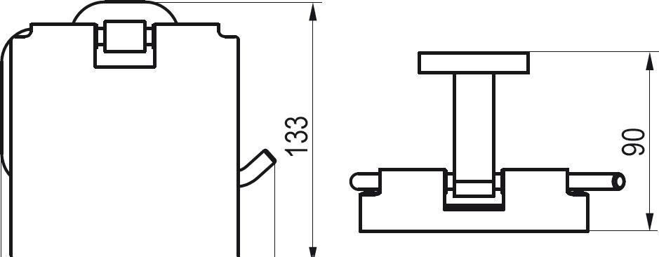 Ravak Chrome, Держатель туалетной бумаги, X07P191