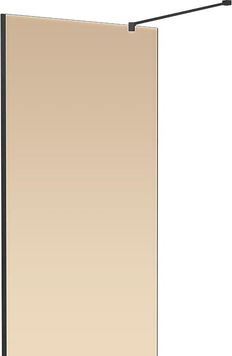 Душевая перегородка - Cezares, Liberta, 110x195 см, L-1-110-120-BR-NERO / LIBERTA-L-1-110-120-BR-NERO