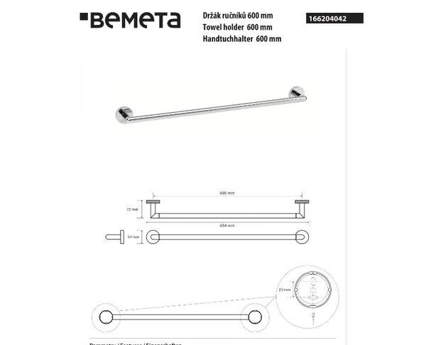 Bemeta Stella, Полотенцедержатель, 166204042
