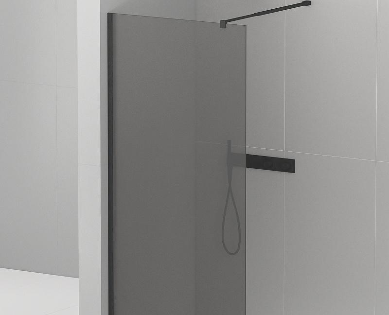 Душевая перегородка - Cezares, Liberta, 8x120x195 см, LIBERTA-L-1-120-120-GR-NERO