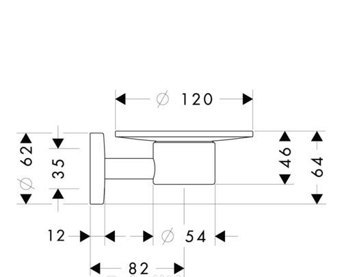 Hansgrohe Logis, Мыльница, 40515000