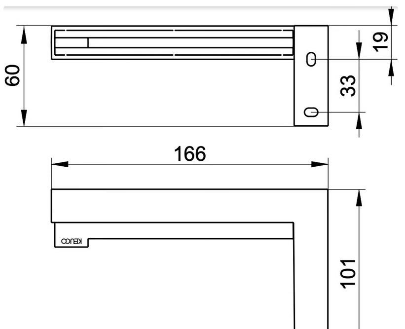 Keuco Edition 90, Держатель туалетной бумаги, 19162010000 / 19162 010000