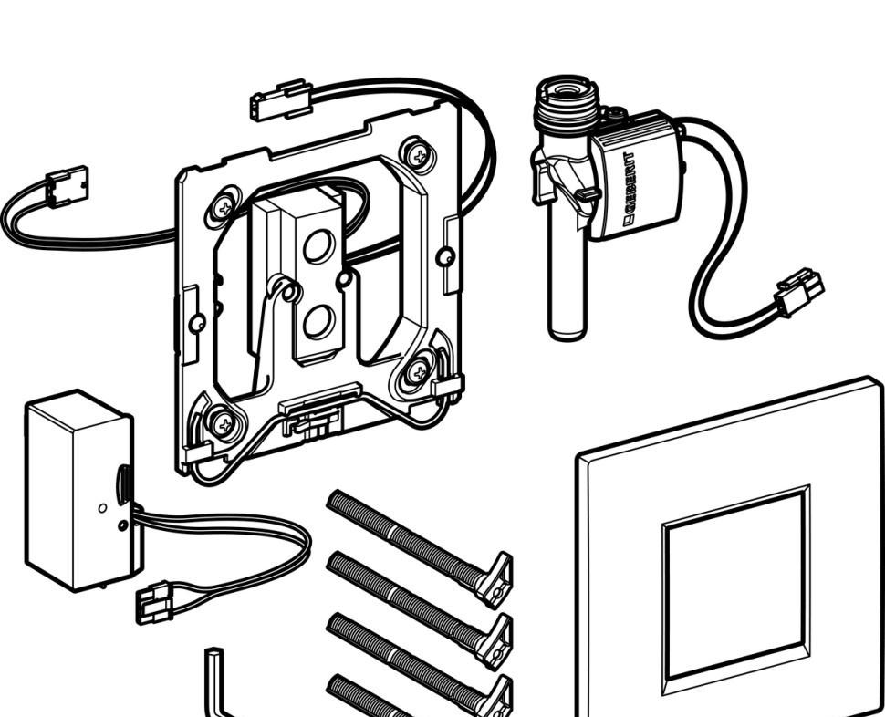 Кнопка смыва - Geberit, Sigma, 13x13 см, 116.027.KJ.1