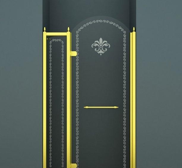 Душевая дверь - Cezares, Retro, 120x195 см, RETRO-B-12-120-CP-G-L / RETRO-A-B-12-120-CP-G-L