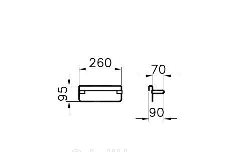 Vitra D-light, Держатель туалетной бумаги, 58165