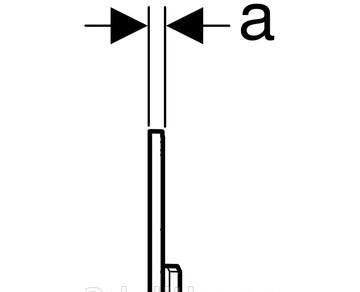 Кнопка смыва - Geberit, Sigma 50, 1.4x24.6x16.4 см, 115.788.00.2