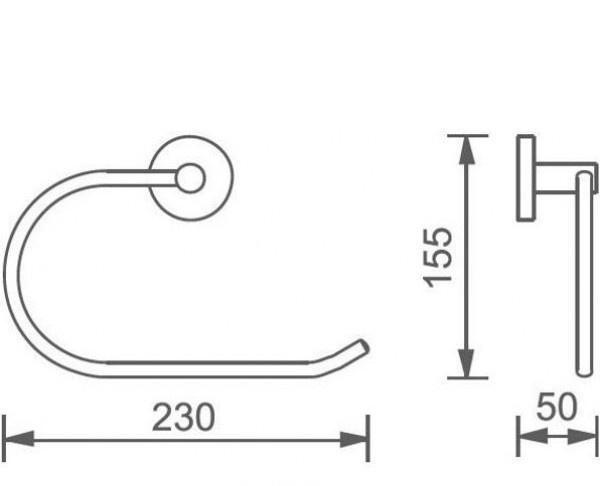 Aquanet без коллекции, Полотенцедержатель, 4580MB / 00241915