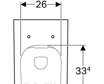 Geberit Renova Plan, Унитаз подвесной, 500.378.01.1