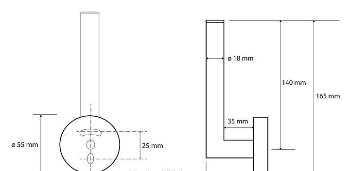 Bemeta Brilo, Держатель для запасных рулонов, 161112030
