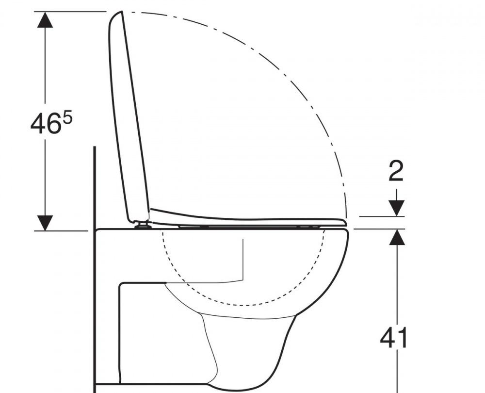Geberit Renova, Унитаз подвесной, 500.802.00.1