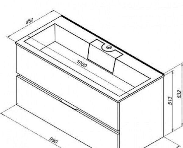 Aquanet Алвита, Тумба для раковины, 00235341