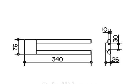 Keuco Edition 400, Полотенцедержатель, 11519 010000 / 11519010000