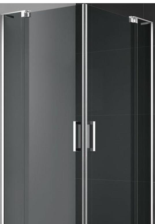 Душевой уголок - Cezares, Slider, 80x80x195 см, SLIDER-A-2-70/80-GRIGIO-Cr