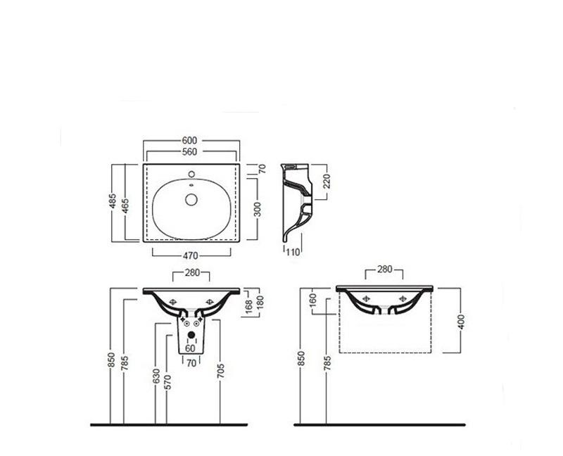 Hatria Le Fiabe, Раковина, Y1BR01
