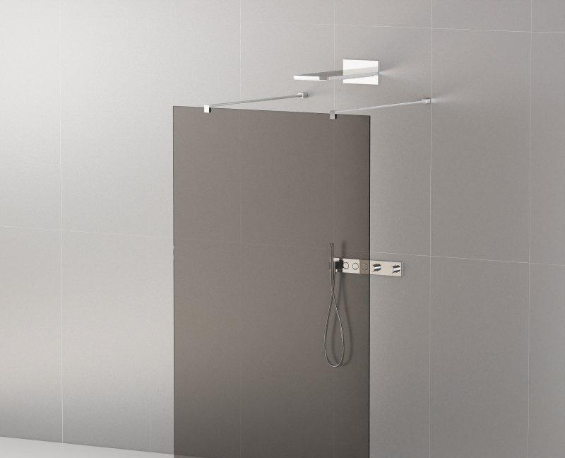 Душевая перегородка - Cezares, Liberta, 90x120x195 см, LIBERTA-L-2-90-120-GR-Cr