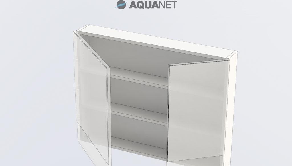 Aquanet Нота, Шкаф-зеркало, 5336 / 1A007402PD01L