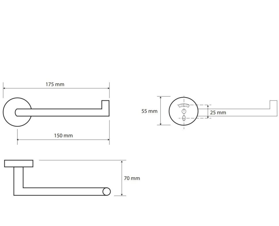 Bemeta Sablo, Держатель туалетной бумаги, 160212030