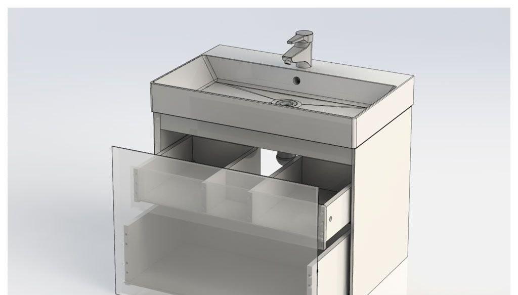 Aquanet Нью Йорк, Тумба с раковиной, 00213935