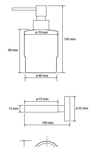 Bemeta White, Дозатор для жидкого мыла, 104109104